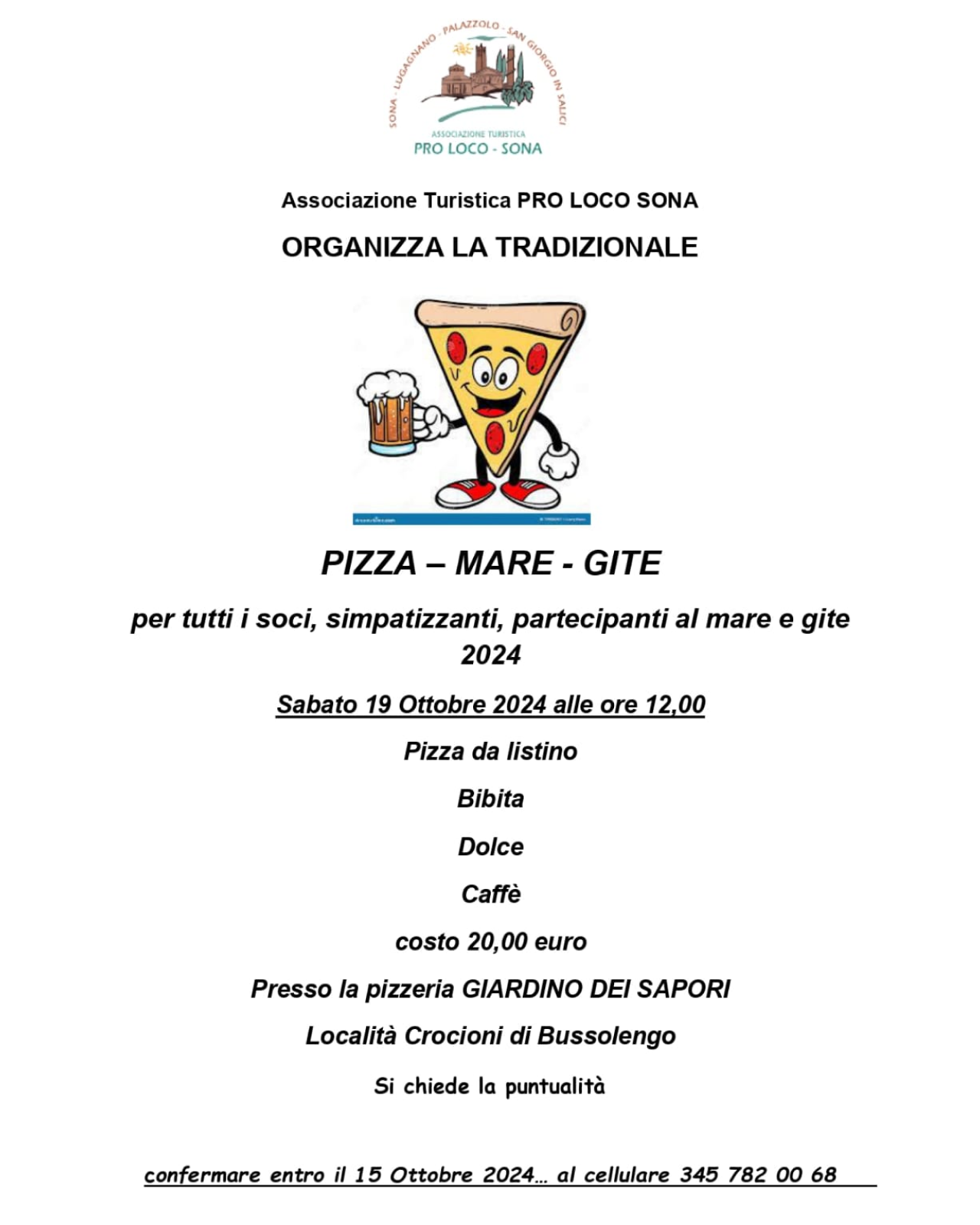 Pizzata gruppo Mare e Gite 2024